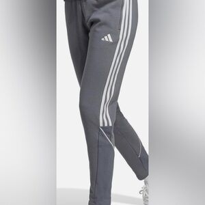 Adidas Tiro23 Women Grey with White Stripes Pants